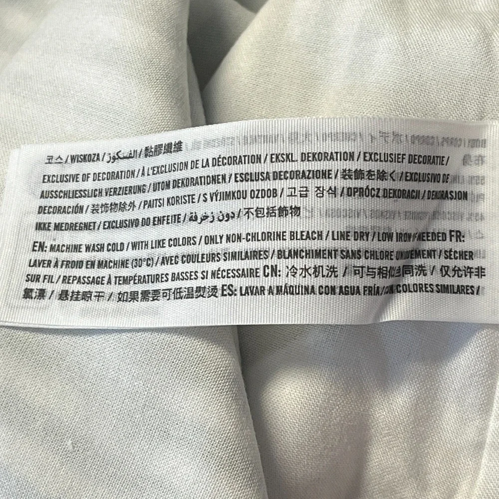 Abercrombie & Fitch Women L Linen Blend Sleeveless Keyhole Back Striped Tank Top - Picture 7 of 9